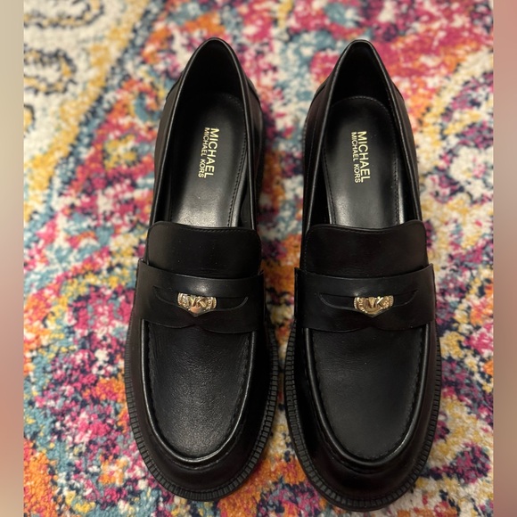 Michael Kors Eden Loafer- black leather - size 8 - Picture 3 of 8